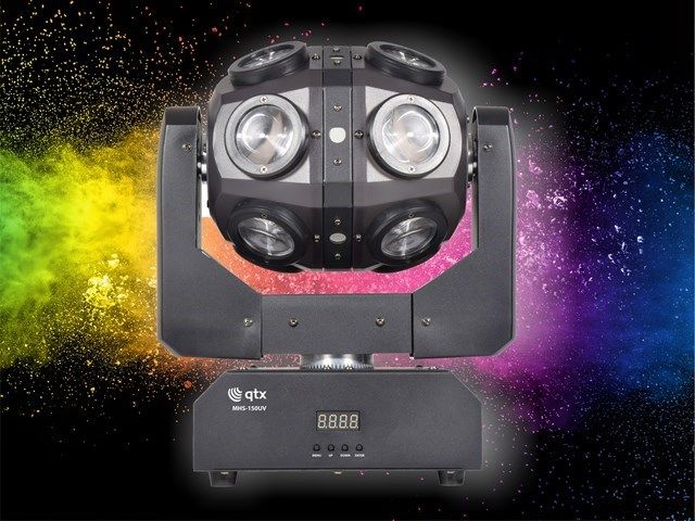 QTX Orbital 150W LED U/V Moving Head